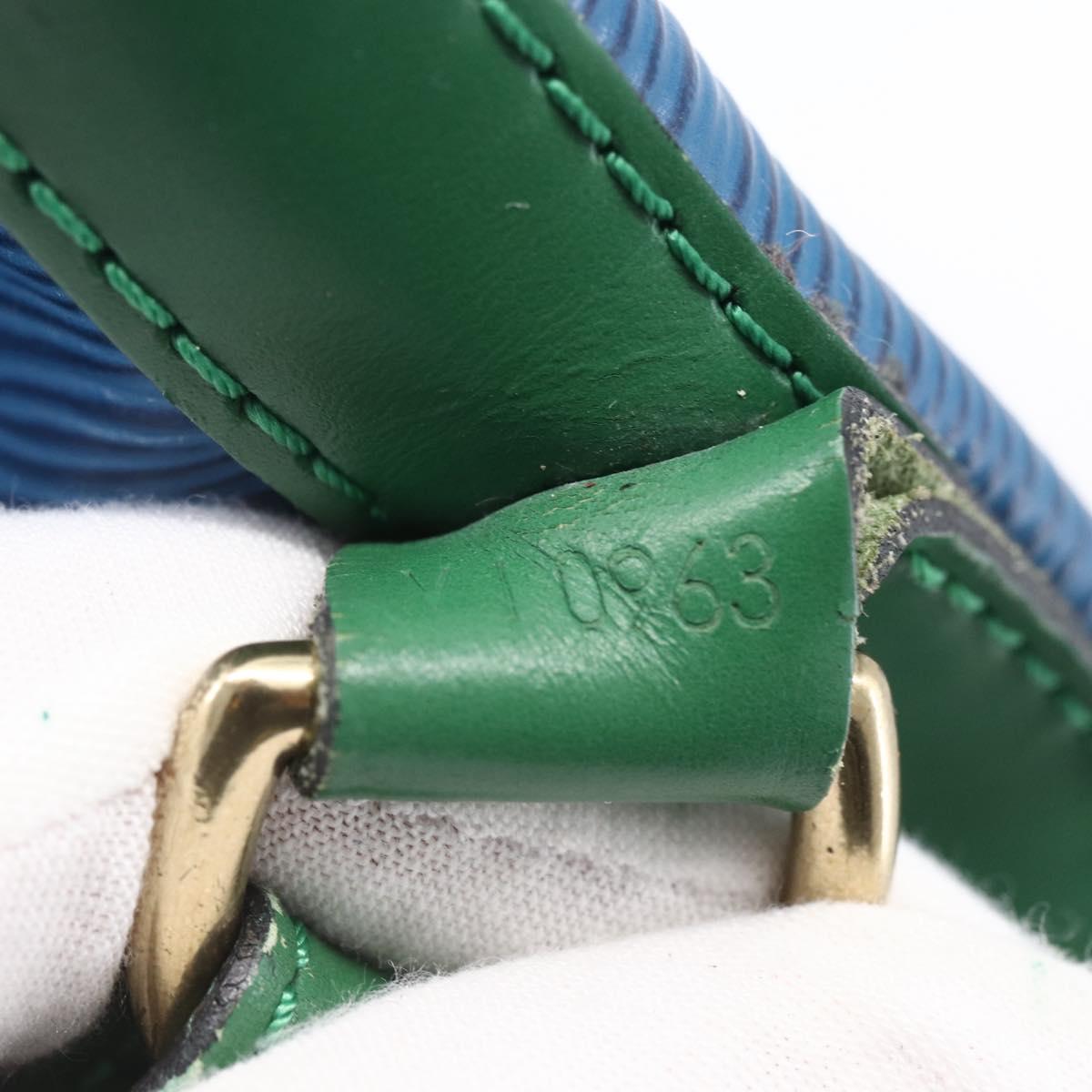 LOUIS VUITTON Epi Tricolor Noe Shoulder Bag Blue Red Green M44082 LV Auth ka219