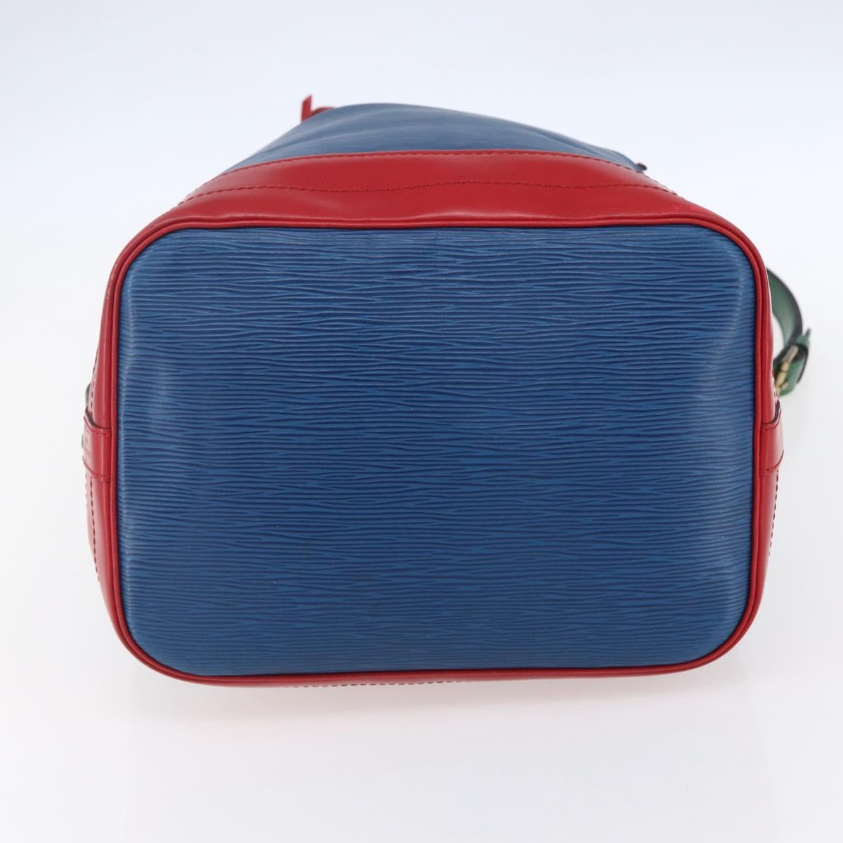 LOUIS VUITTON Epi Tricolor Noe Shoulder Bag Blue Red Green M44082 LV Auth ka219