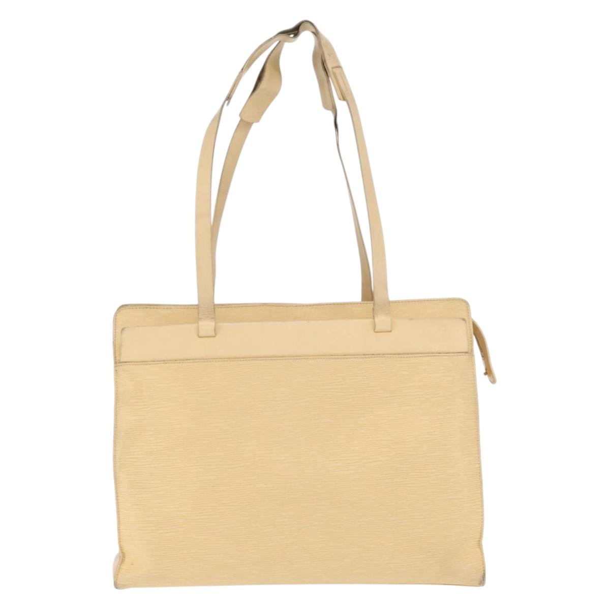 LOUIS VUITTON Epi Croisette GM Tote Bag Vanilla M5250A LV Auth ka2190