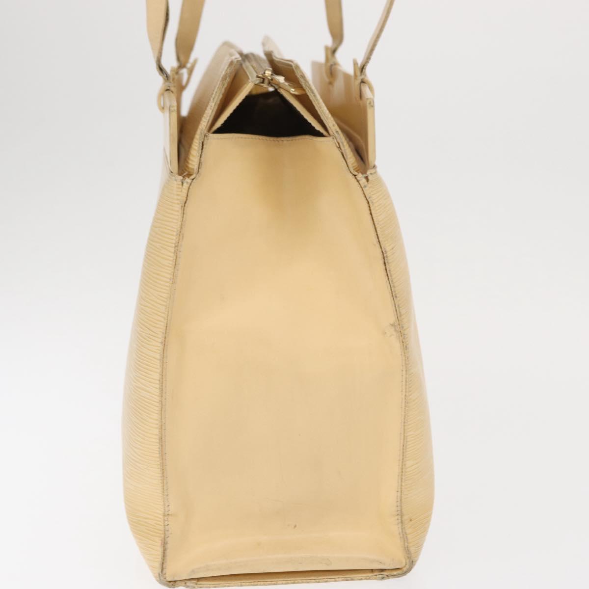 LOUIS VUITTON Epi Croisette GM Tote Bag Vanilla M5250A LV Auth ka2190