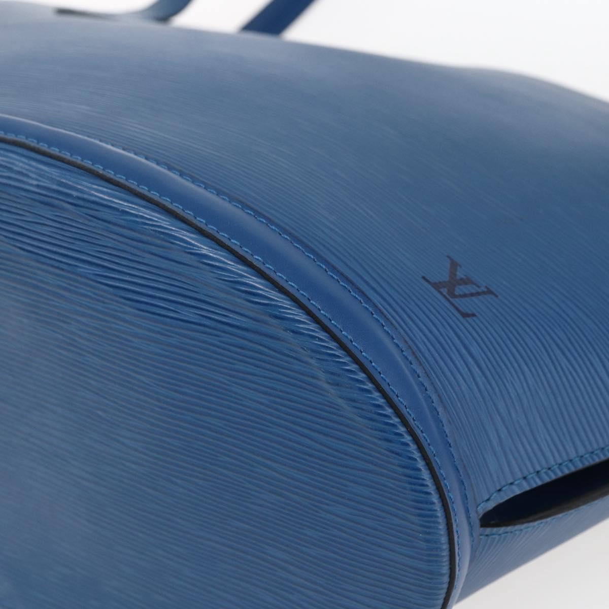 LOUIS VUITTON Epi Saint Jacques Shopping Shoulder Bag Blue M52275 LV Auth ka2194