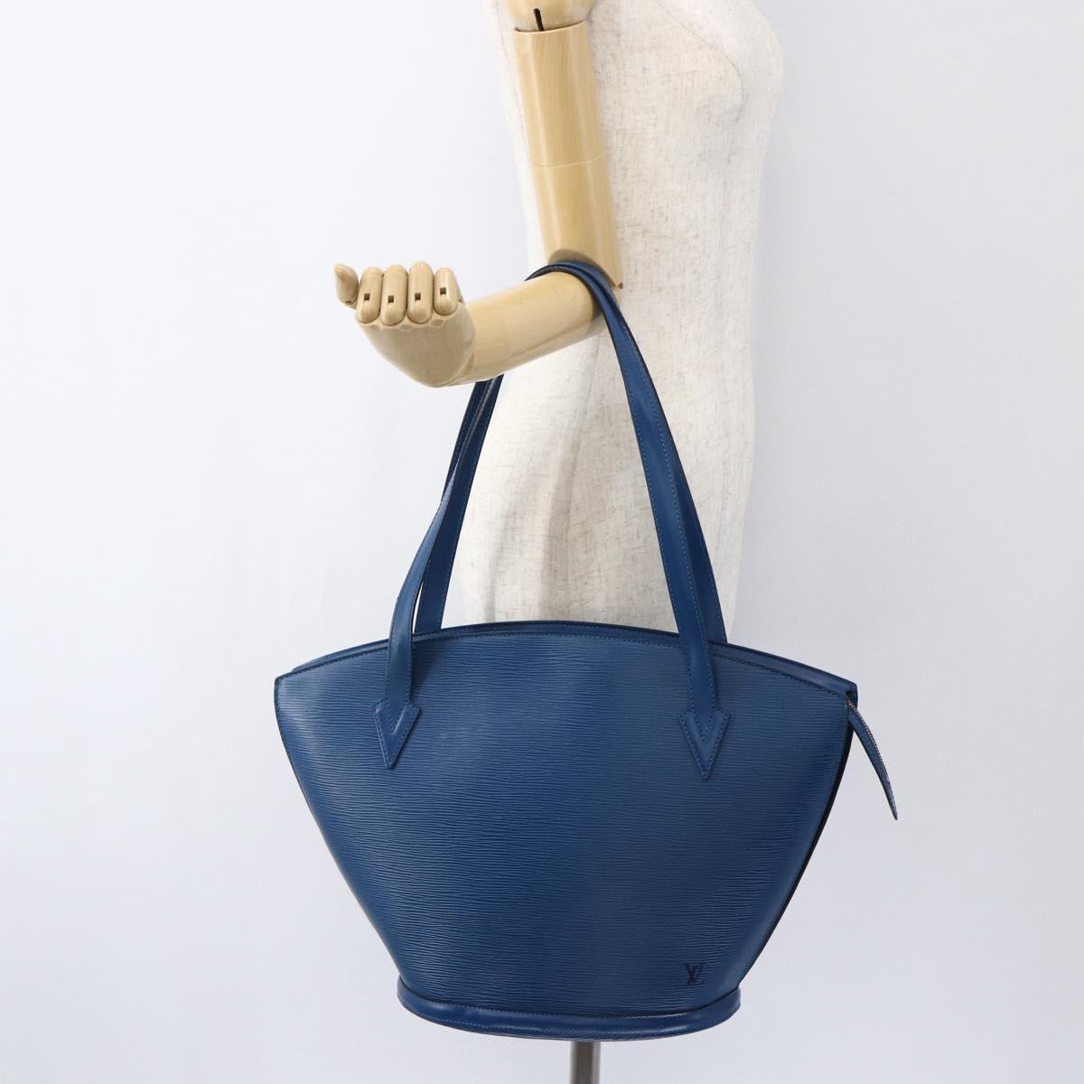 LOUIS VUITTON Epi Saint Jacques Shopping Shoulder Bag Blue M52275 LV Auth ka2194