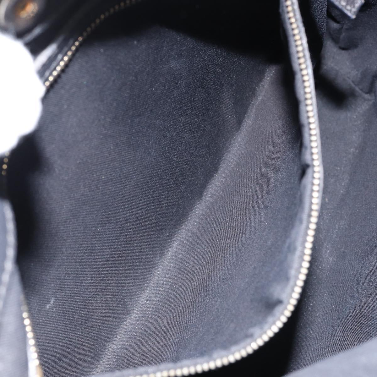 GUCCI Shoulder Bag Leather Black Gold 154392 Auth ka220