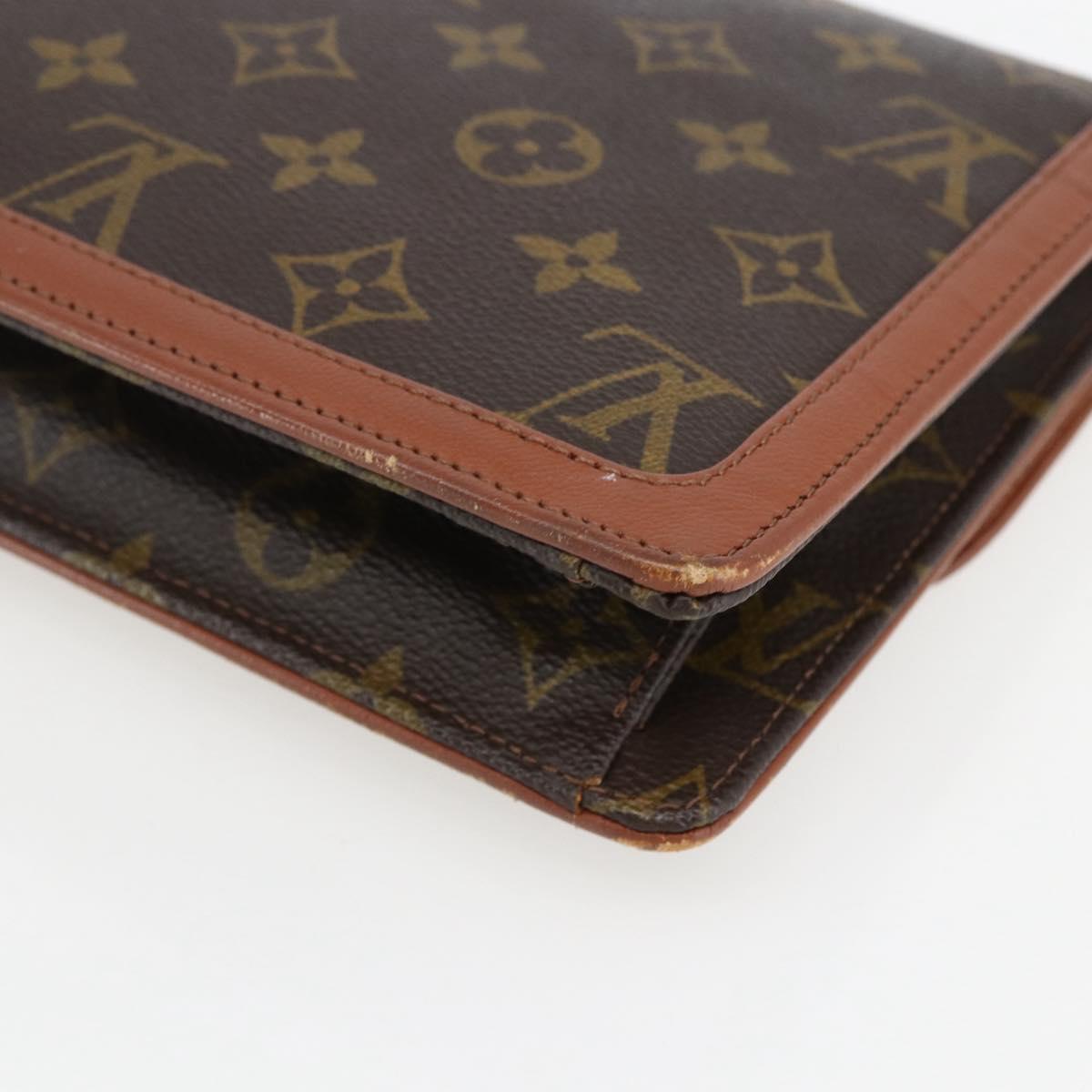 LOUIS VUITTON Monogram Pochette Dam GM Clutch Bag M51810 LV Auth ka2206