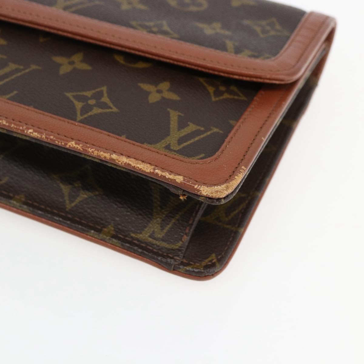LOUIS VUITTON Monogram Pochette Dam GM Clutch Bag M51810 LV Auth ka2206