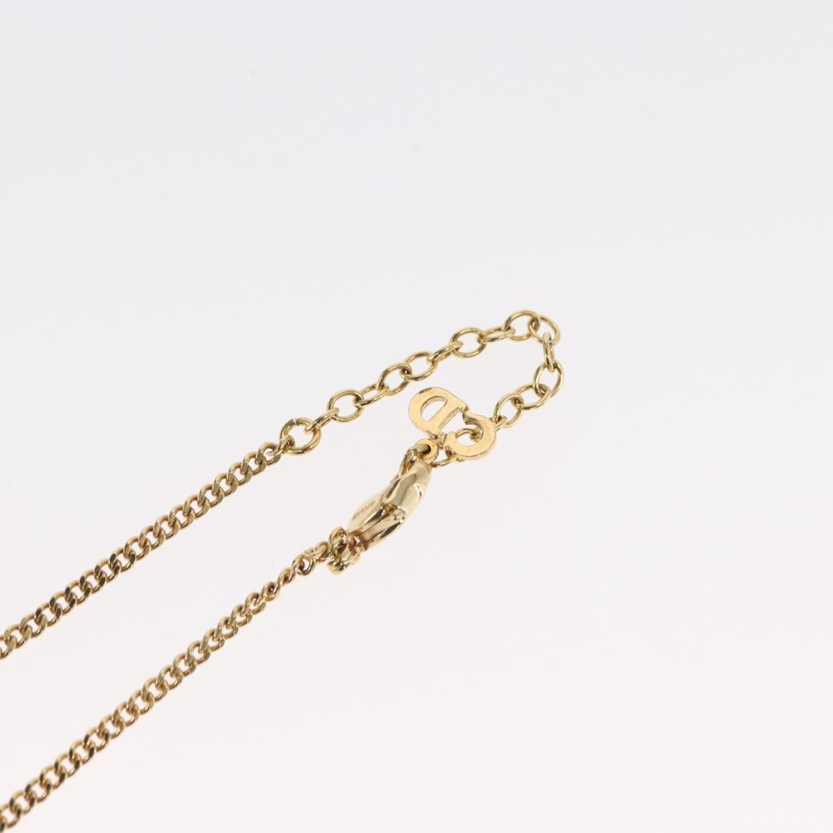 Christian Dior Necklace metal Gold Tone Auth ka2208