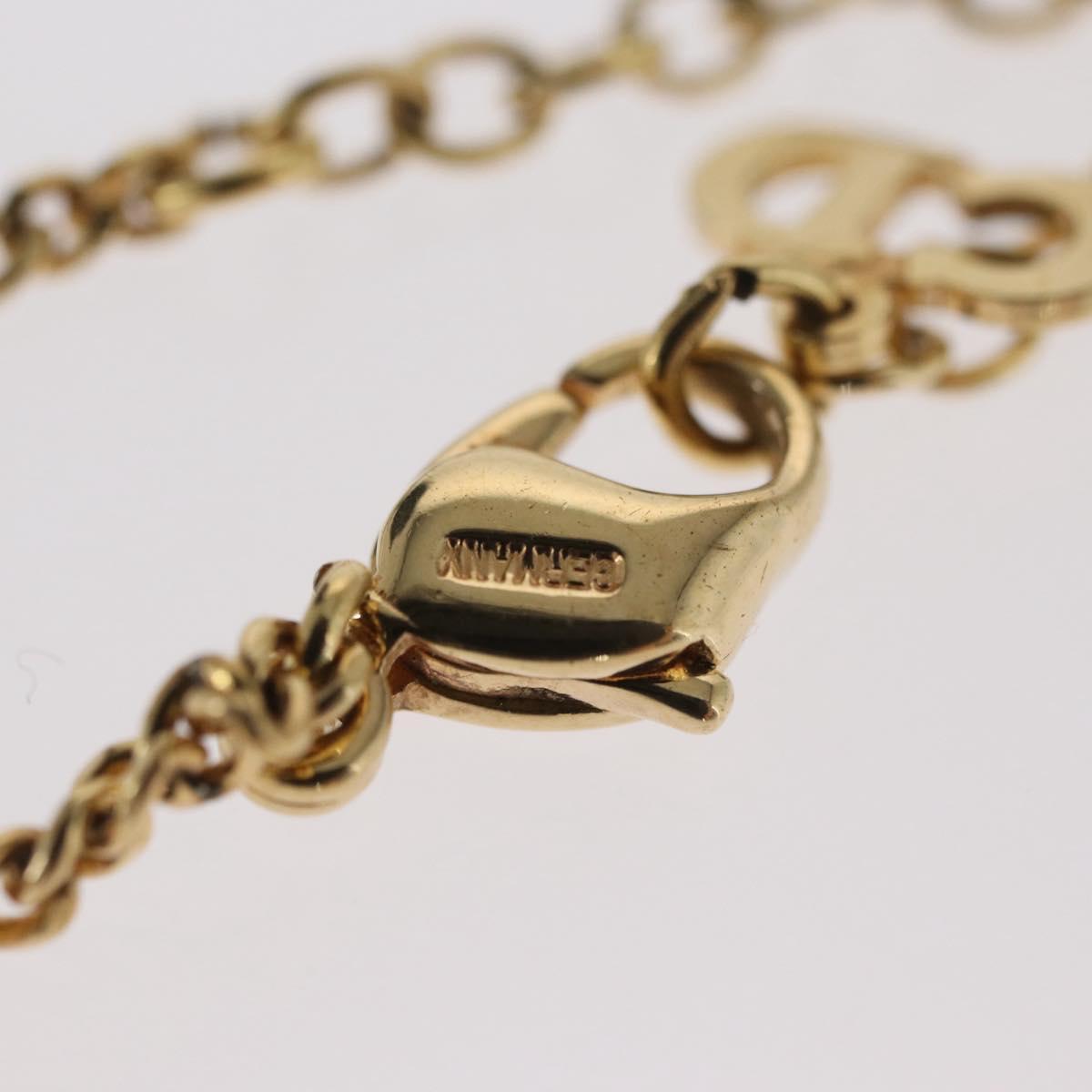 Christian Dior Necklace metal Gold Tone Auth ka2208