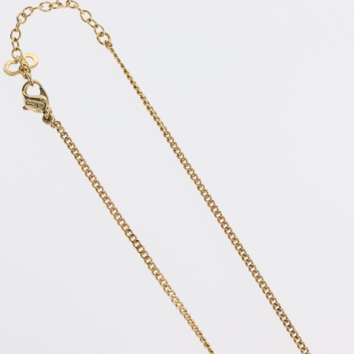 Christian Dior Necklace metal Gold Tone Auth ka2208