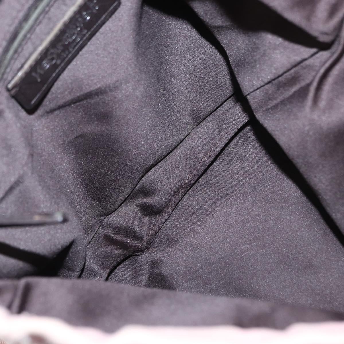 SAINT LAURENT Tote Bag Canvas Pink Silver 123435 Auth ka221