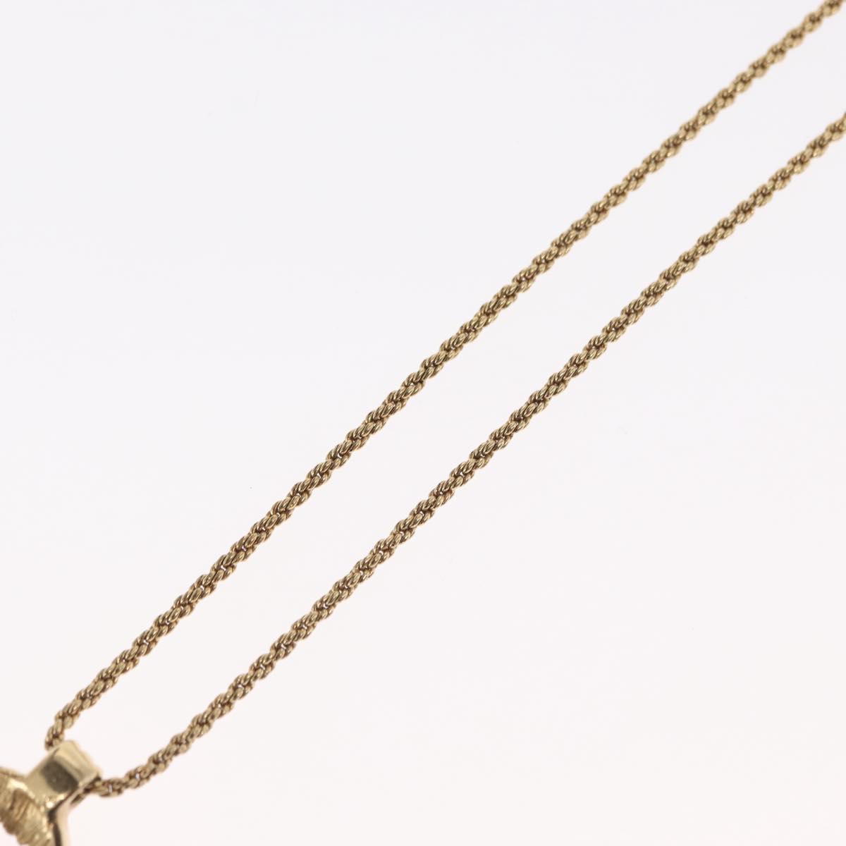 Christian Dior Necklace metal Gold Tone Auth ka2210