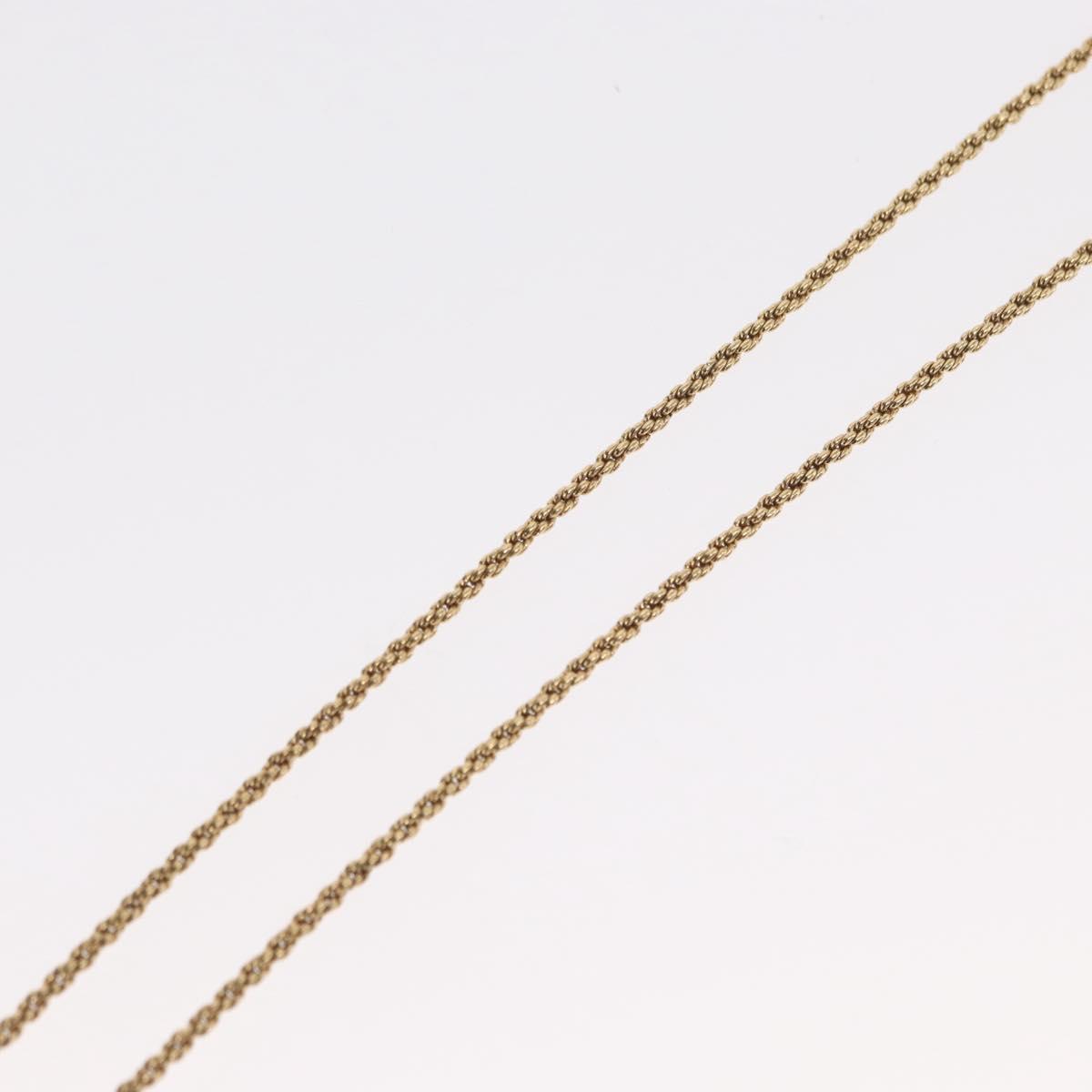 Christian Dior Necklace metal Gold Tone Auth ka2210