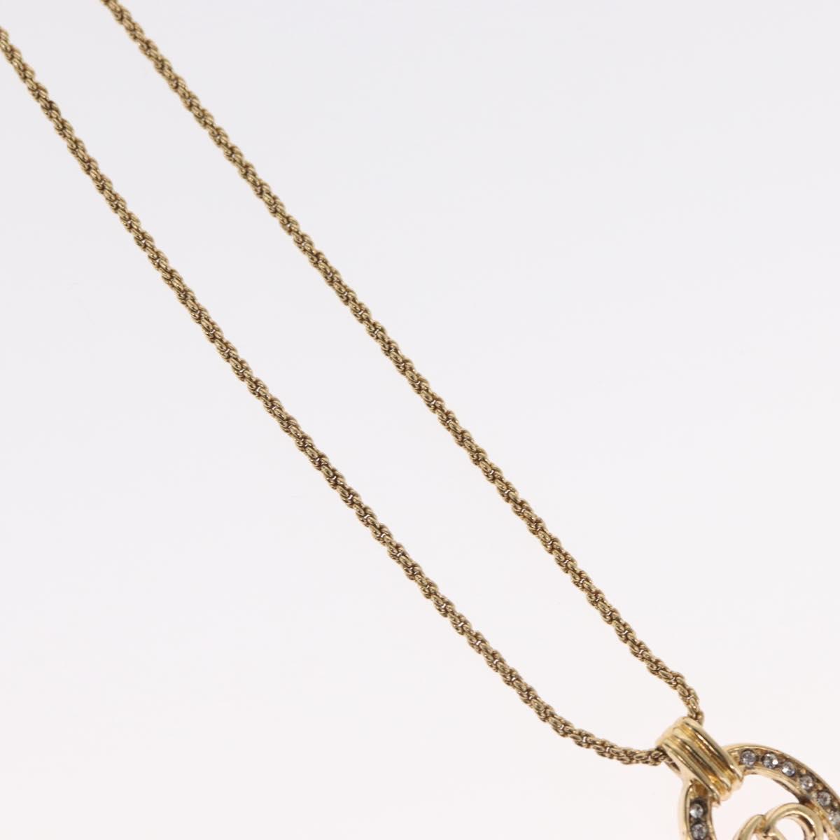 Christian Dior Necklace metal Gold Tone Auth ka2210