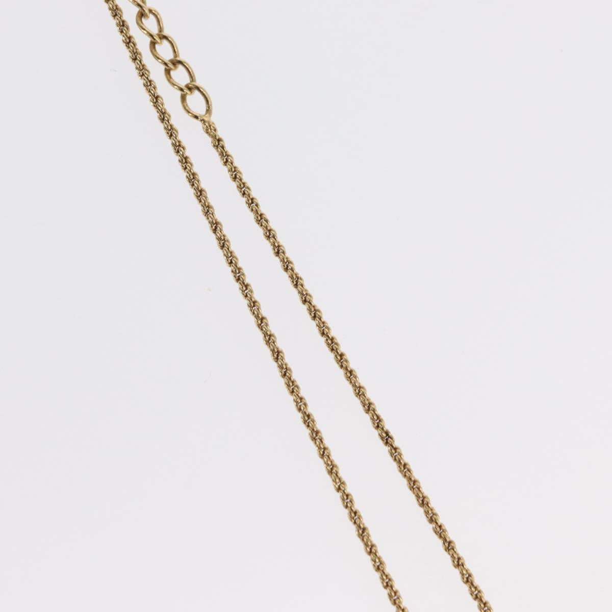 Christian Dior Necklace metal Gold Tone Auth ka2210