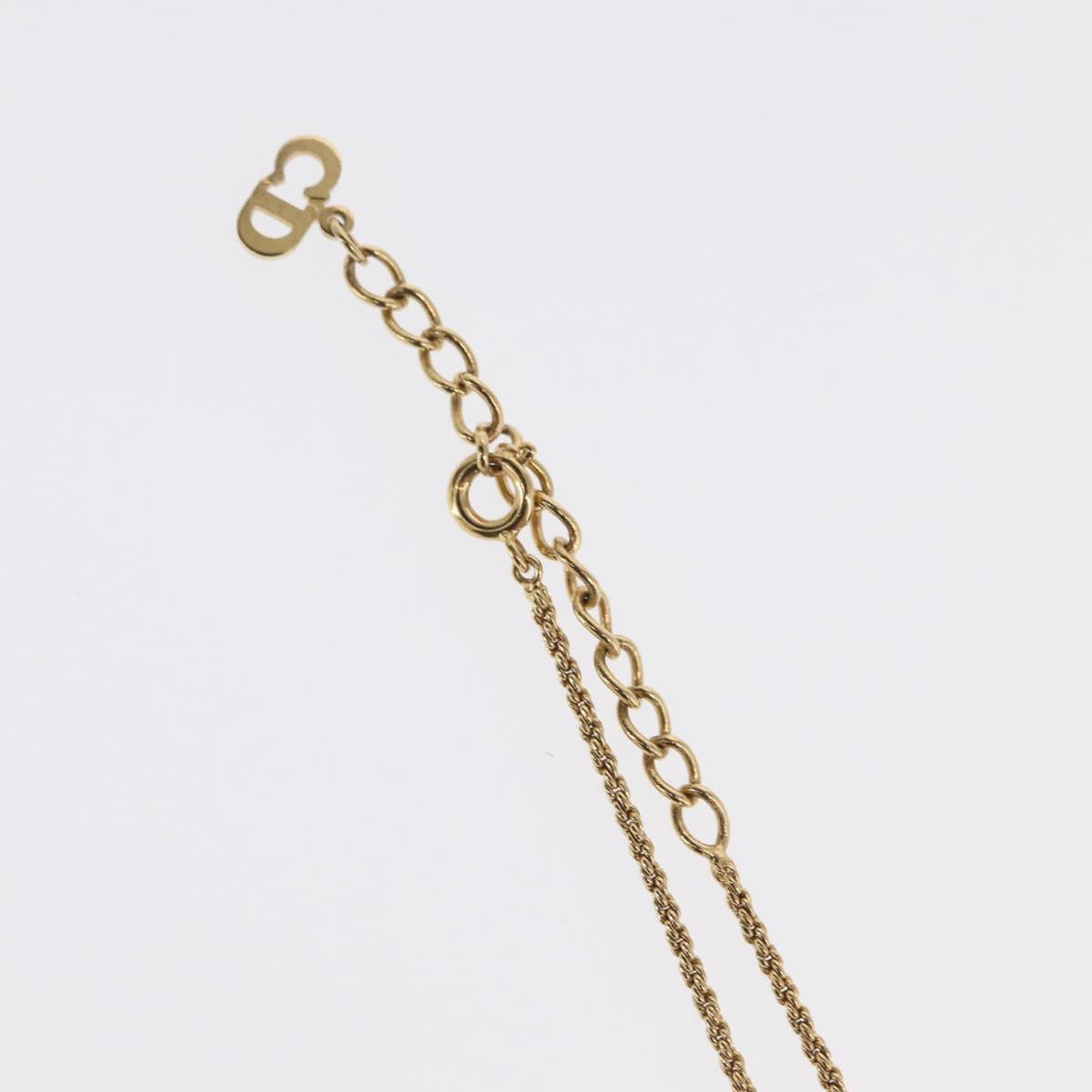 Christian Dior Necklace metal Gold Tone Auth ka2210
