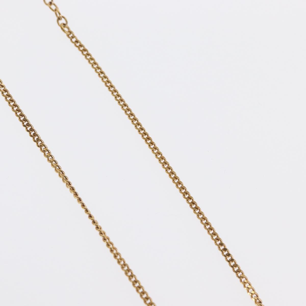 Christian Dior Necklace metal Gold Tone Auth ka2211