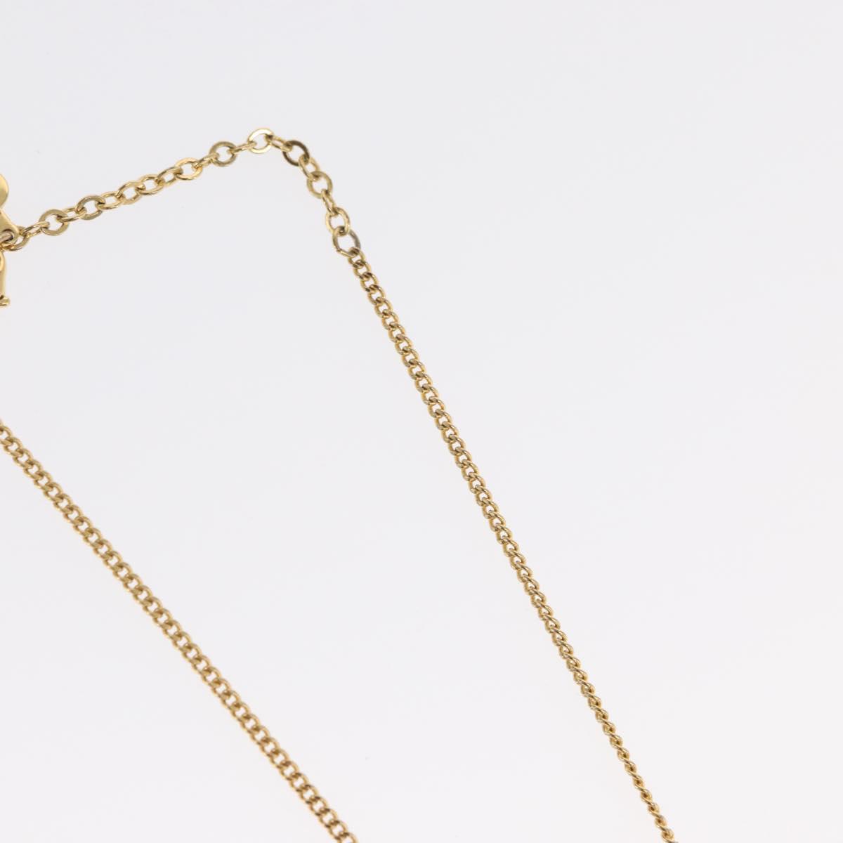 Christian Dior Necklace metal Gold Tone Auth ka2214