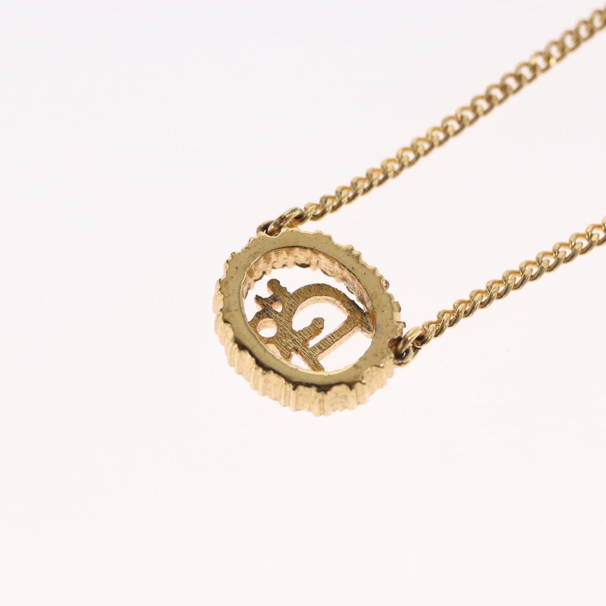 Christian Dior Necklace metal Gold Tone Auth ka2214