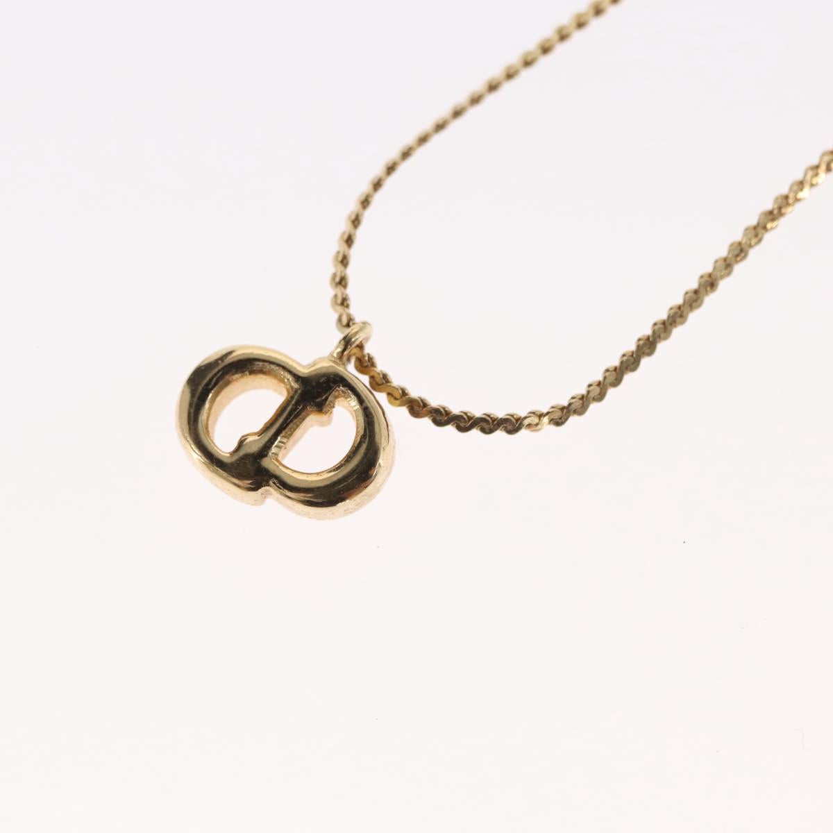 Christian Dior Necklace metal Gold Tone Auth ka2221