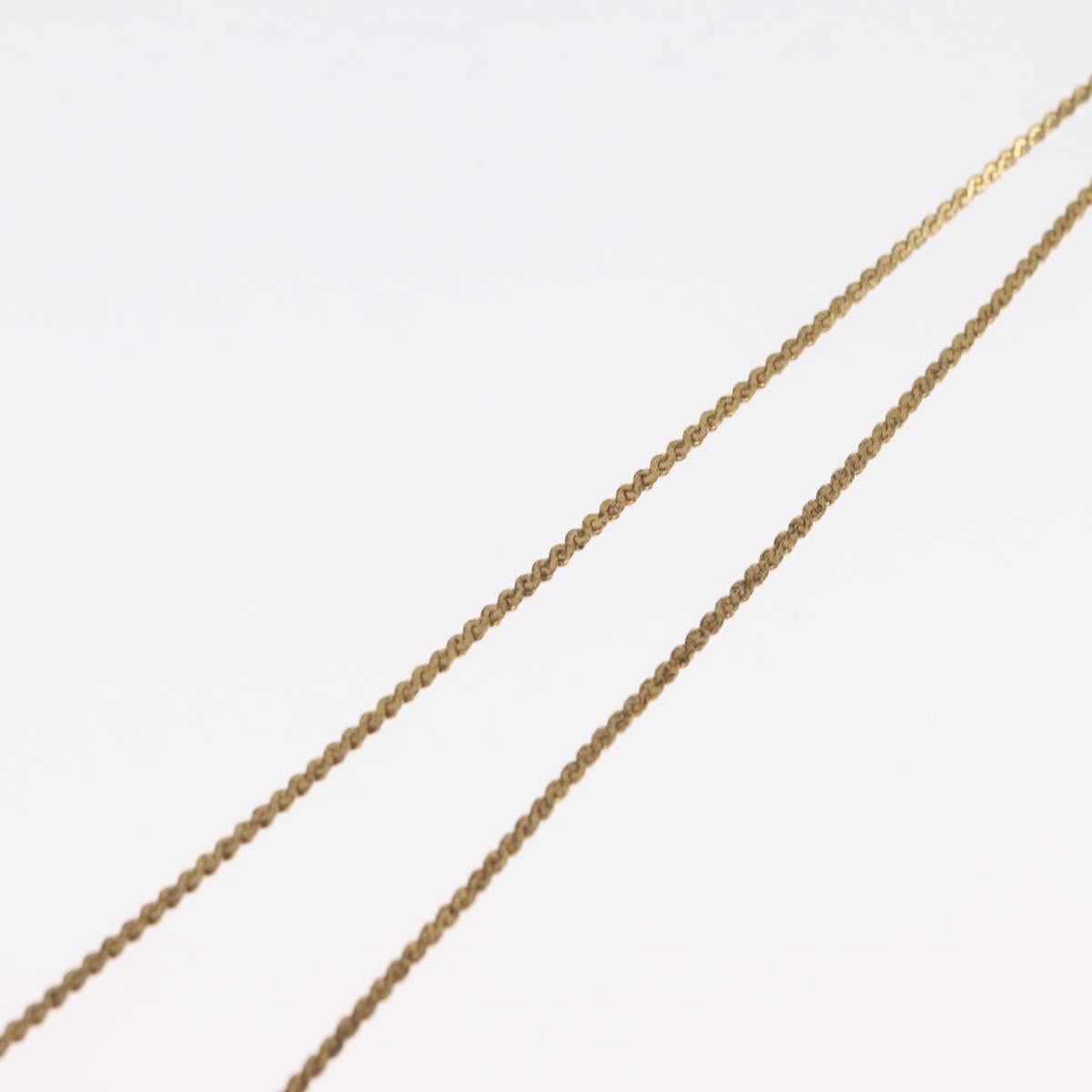 Christian Dior Necklace metal Gold Tone Auth ka2221