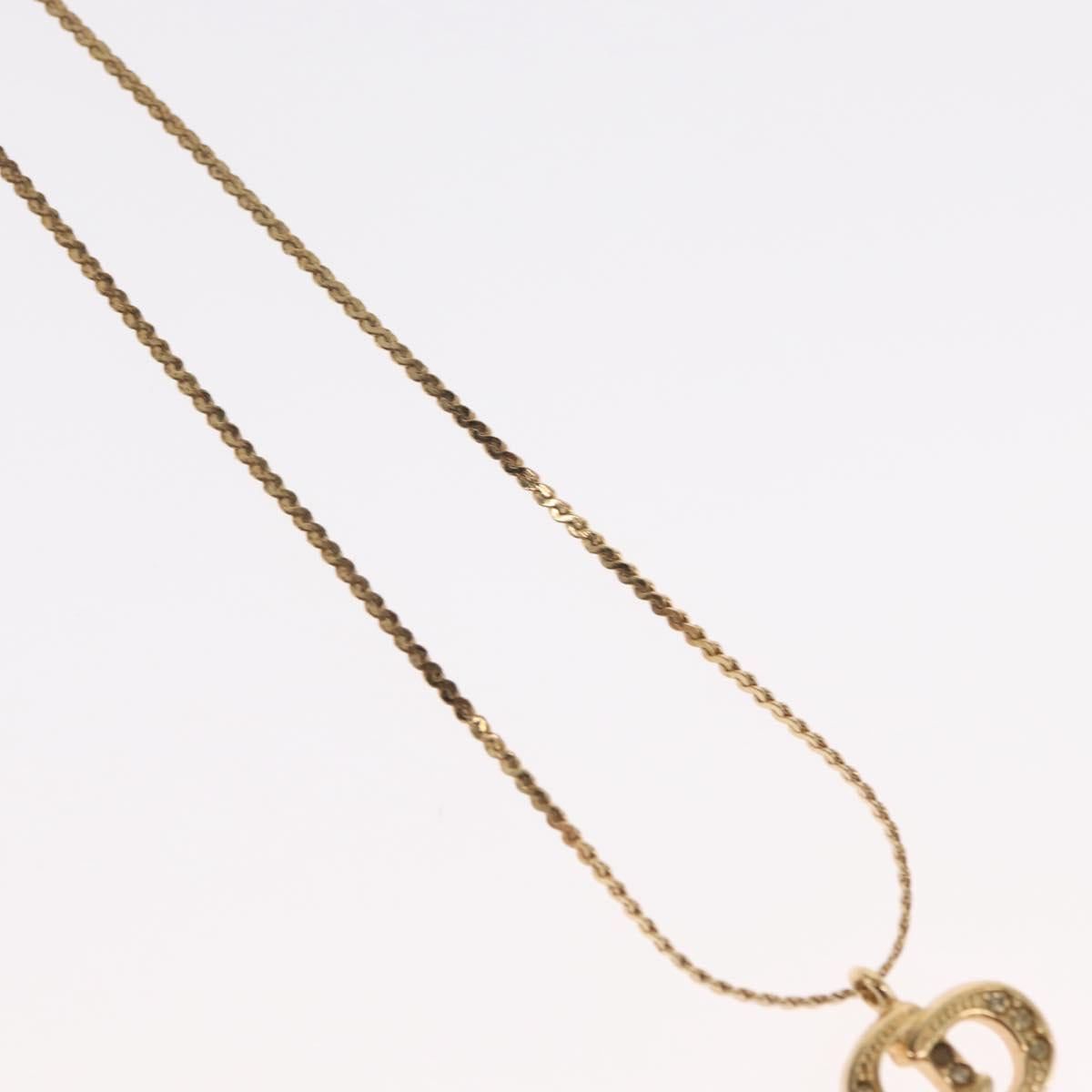 Christian Dior Necklace metal Gold Tone Auth ka2221