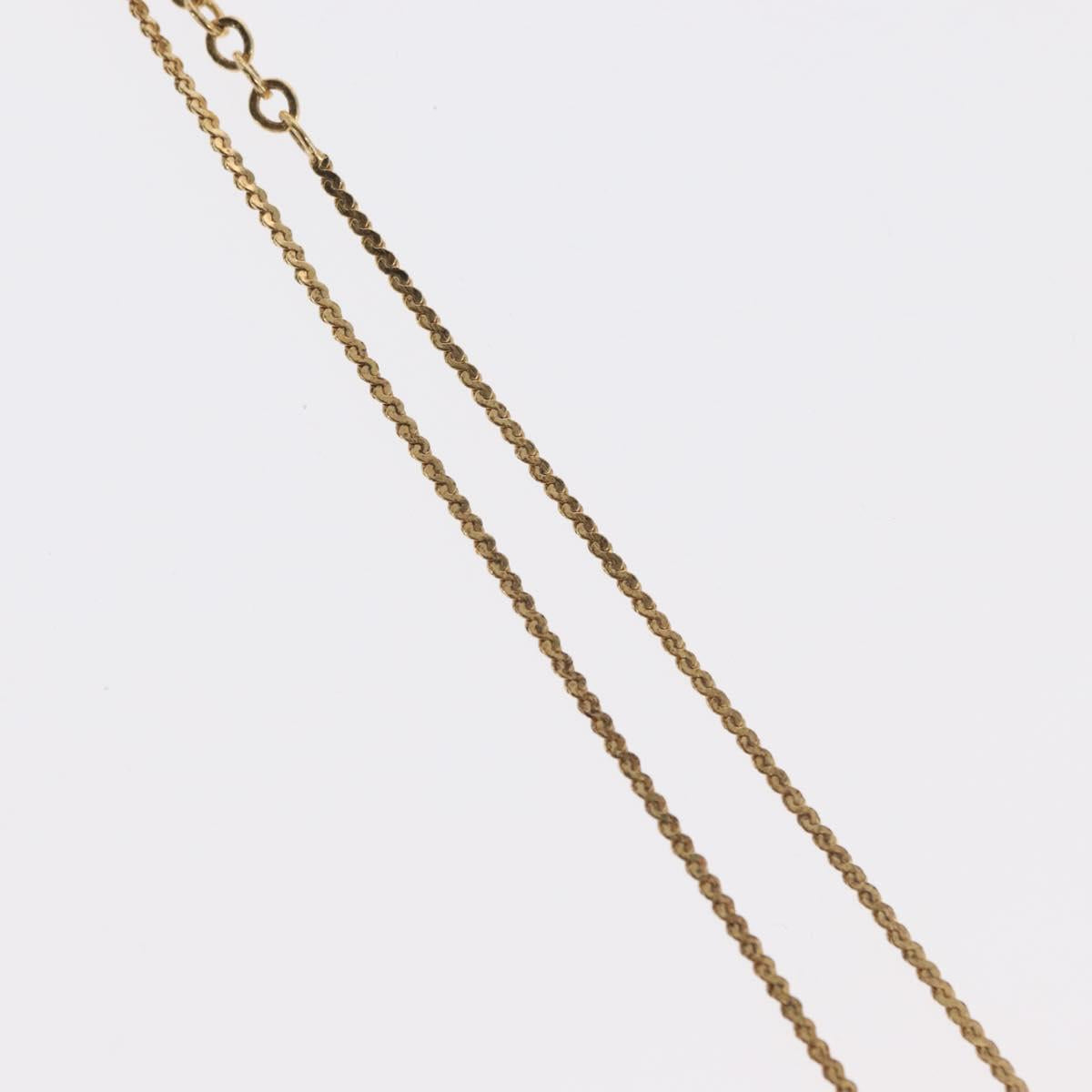 Christian Dior Necklace metal Gold Tone Auth ka2221