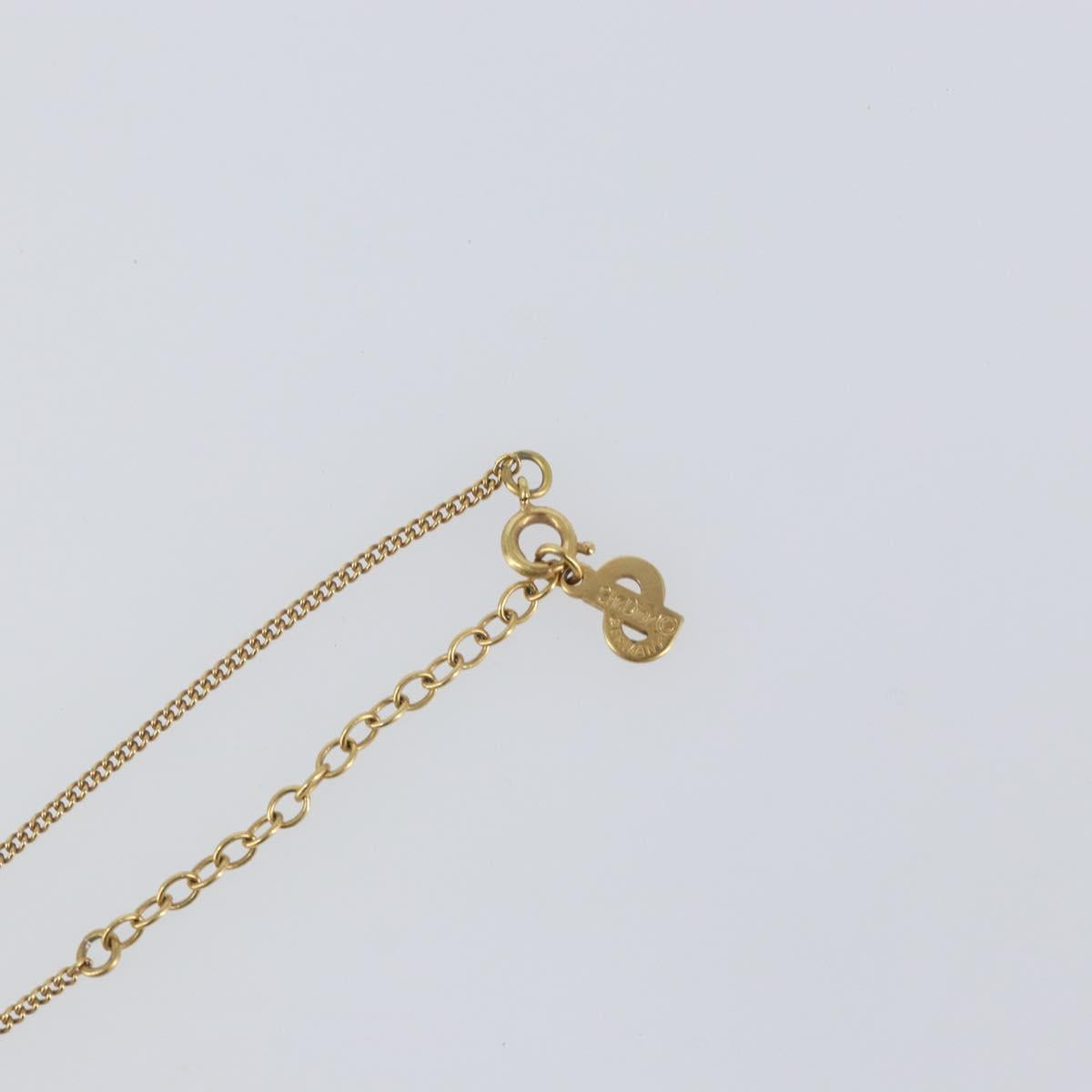 Christian Dior Necklace metal Gold Tone Auth ka2226