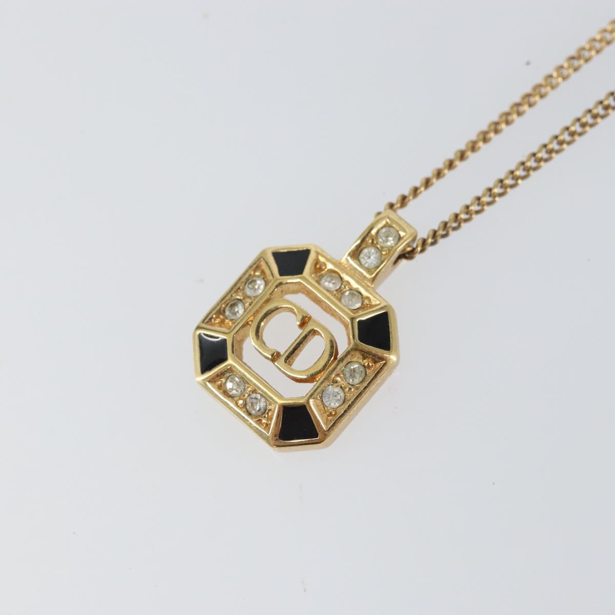 Christian Dior Necklace metal Gold Tone Auth ka2226