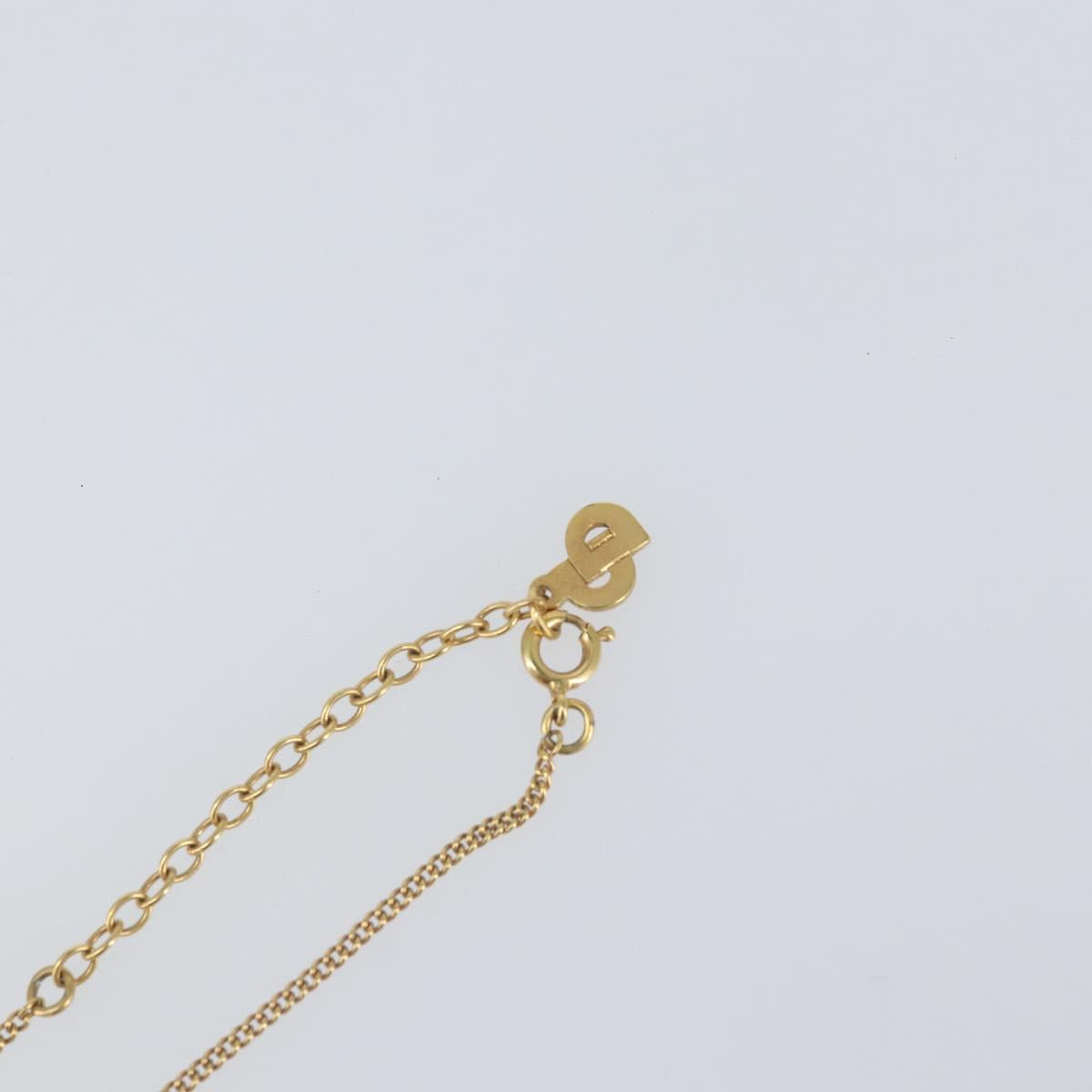 Christian Dior Necklace metal Gold Tone Auth ka2226