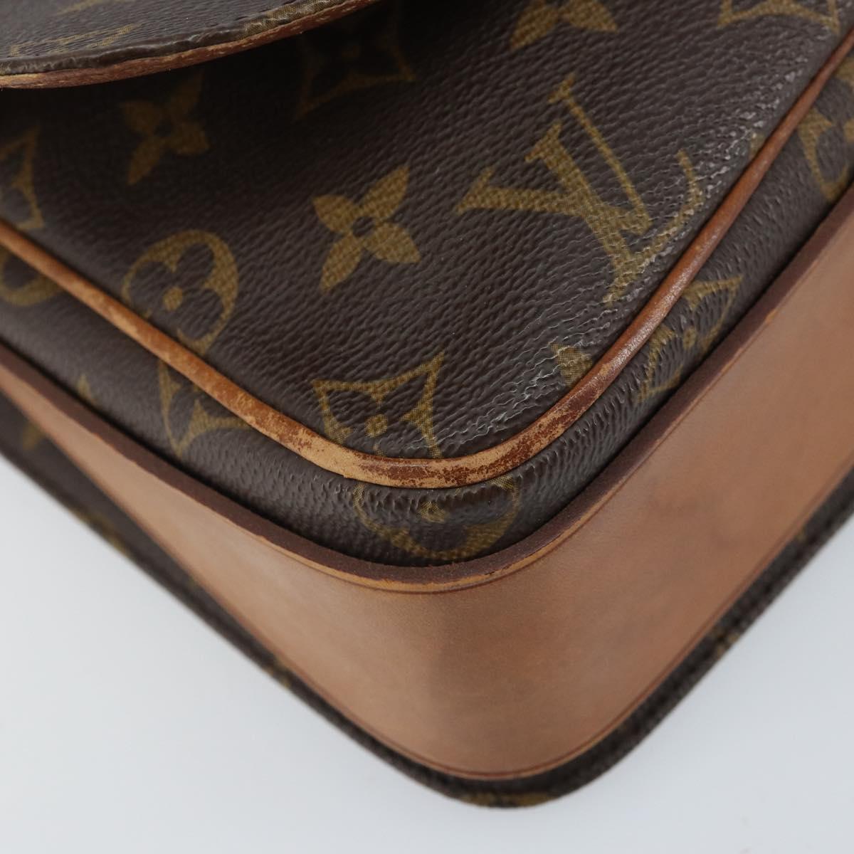 LOUIS VUITTON Monogram Cartouchiere GM Shoulder Bag M51252 LV Auth ka2233