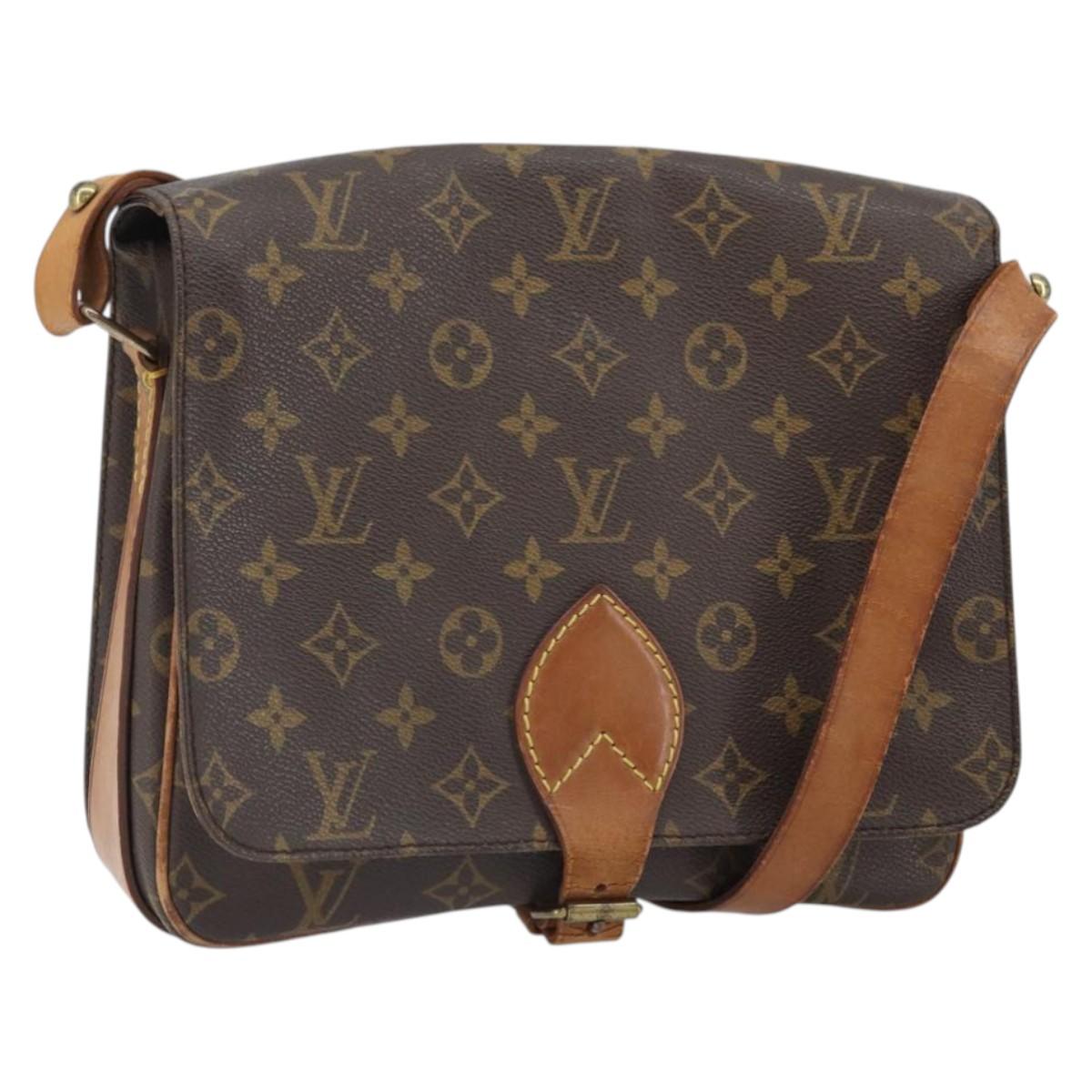 LOUIS VUITTON Monogram Cartouchiere GM Shoulder Bag M51252 LV Auth ka2233