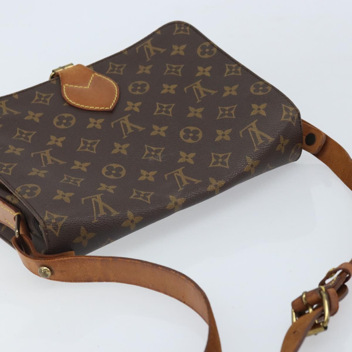 LOUIS VUITTON Monogram Cartouchiere GM Shoulder Bag M51252 LV Auth ka2233