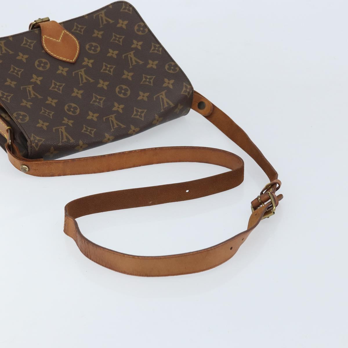 LOUIS VUITTON Monogram Cartouchiere GM Shoulder Bag M51252 LV Auth ka2233
