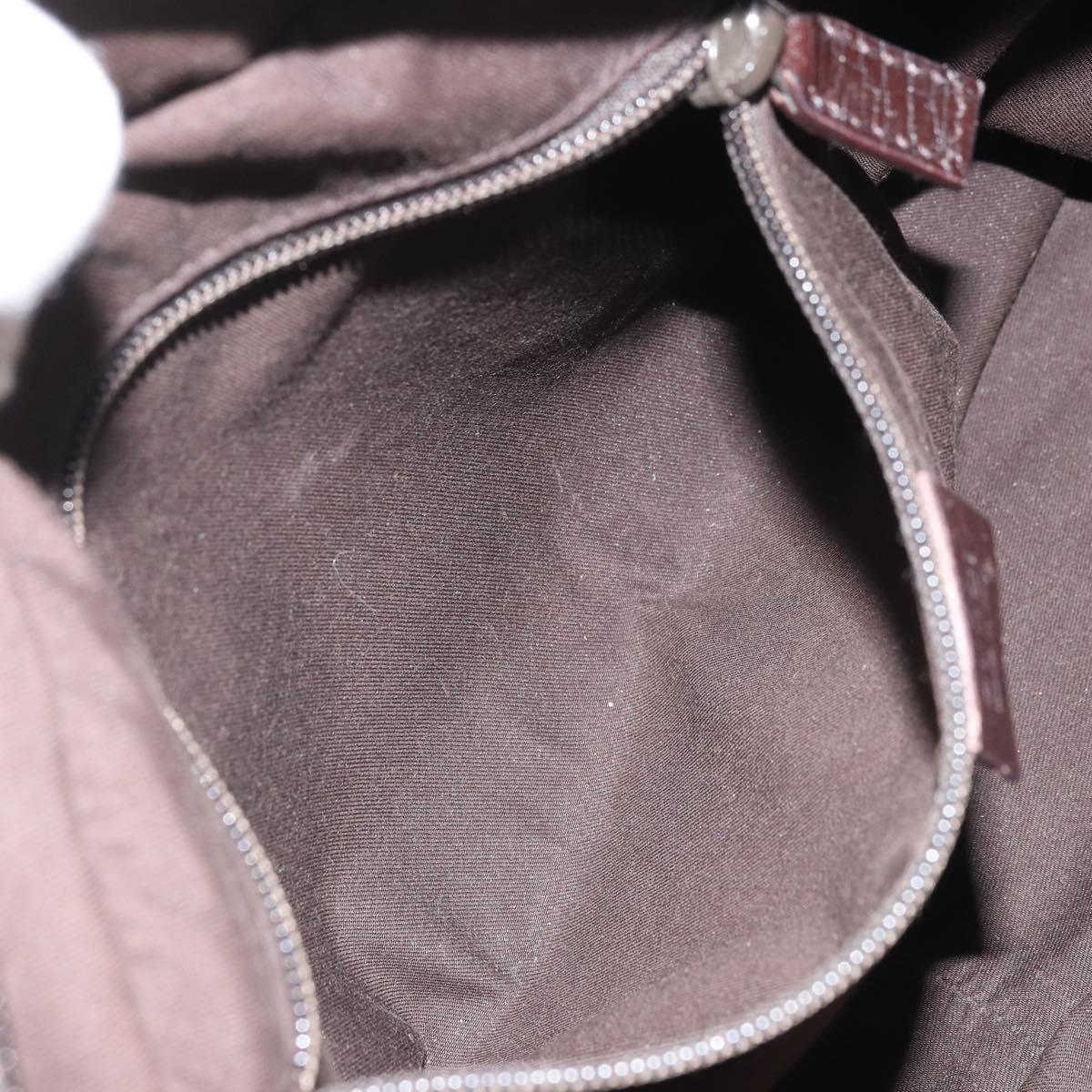 GUCCI GG Supreme Hand Bag PVC Beige Silver 140959 Auth ka2238
