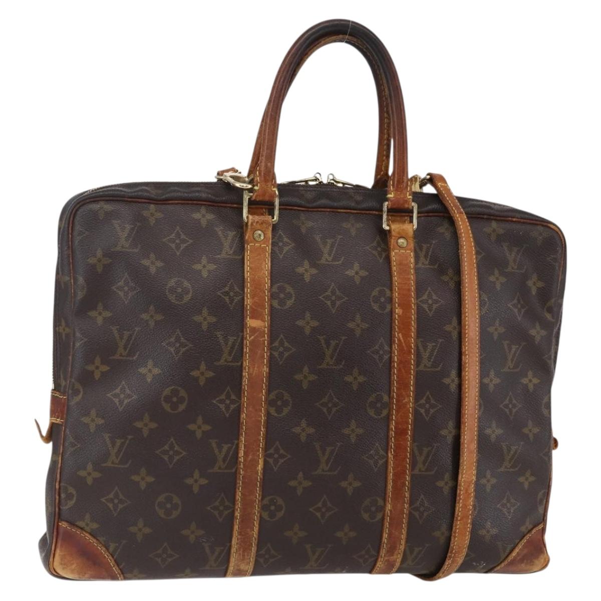 LOUIS VUITTON Monogram Porte Documents Voyage Business Bag M53361 LV Auth ka224