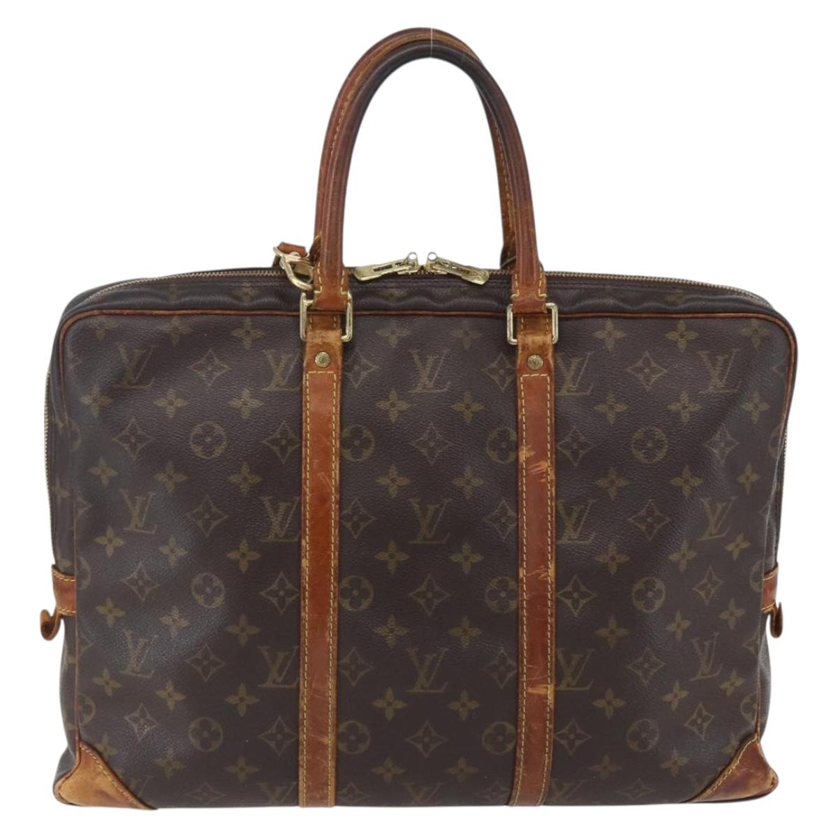 LOUIS VUITTON Monogram Porte Documents Voyage Business Bag M53361 LV Auth ka224