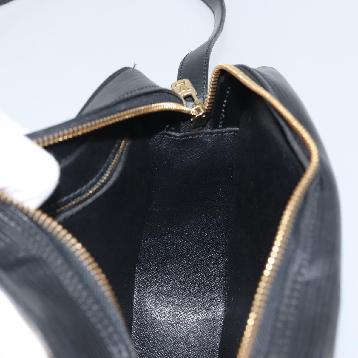LOUIS VUITTON Epi Jeune Fille MM Shoulder Bag Black M52152 LV Auth ka2241