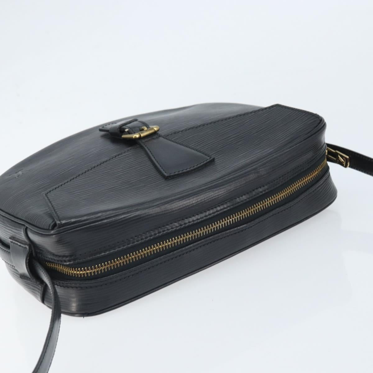 LOUIS VUITTON Epi Jeune Fille MM Shoulder Bag Black M52152 LV Auth ka2241