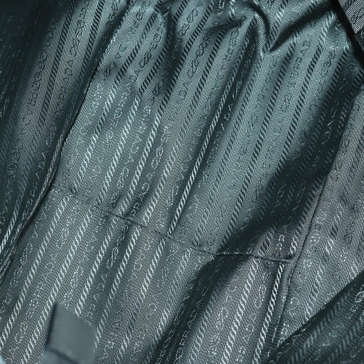 PRADA Tote Bag Nylon 2way Gray Silver Auth ka2252