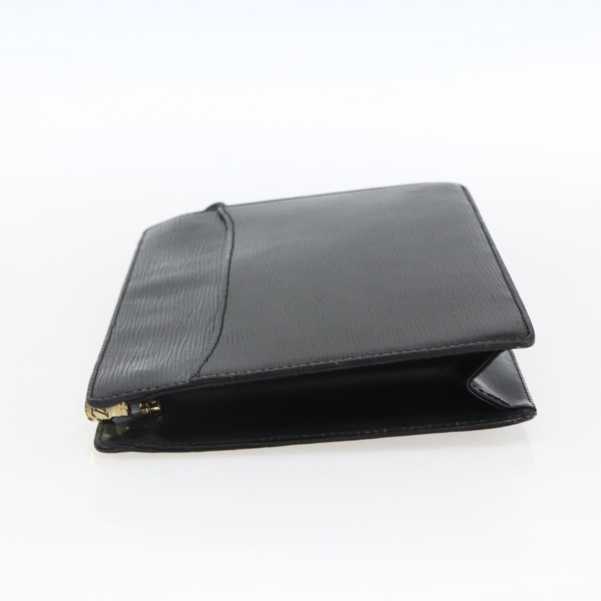 LOUIS VUITTON Epi Pochette Homme Clutch Bag Black M52522 LV Auth ka2258