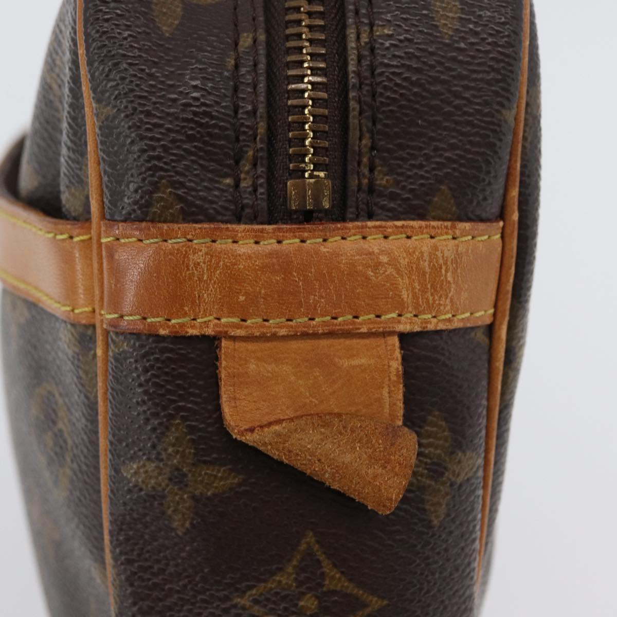 LOUIS VUITTON Monogram Compiegne 28 Clutch Bag M51845 LV Auth ka2272