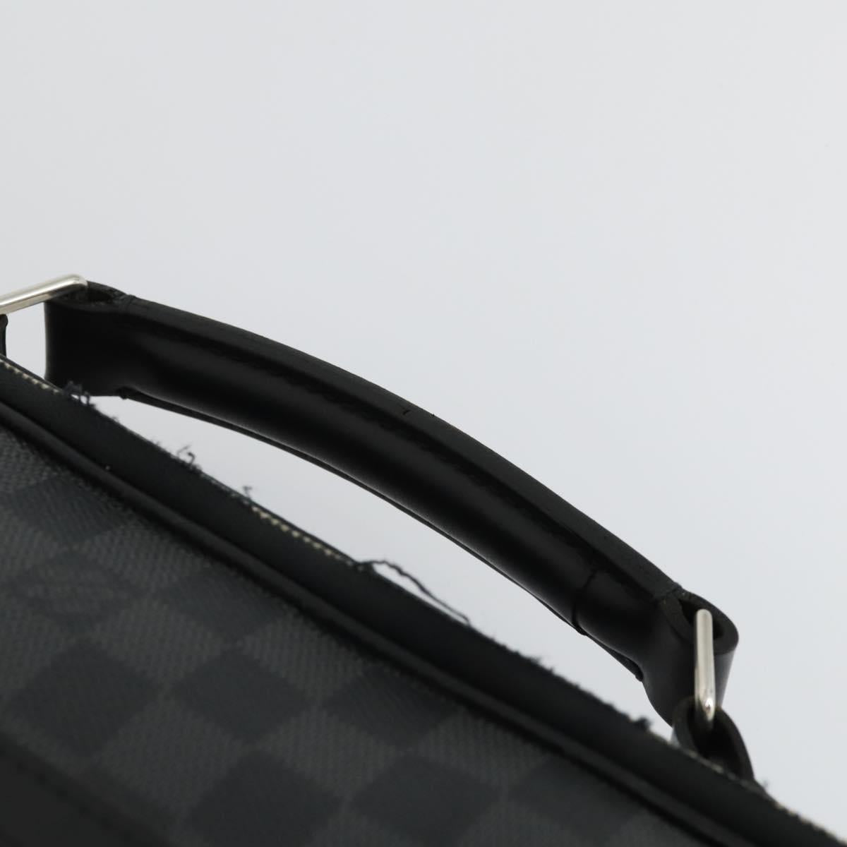 LOUIS VUITTON Damier Grafitte Steve Business Bag 2way N58030 LV Auth ka2281