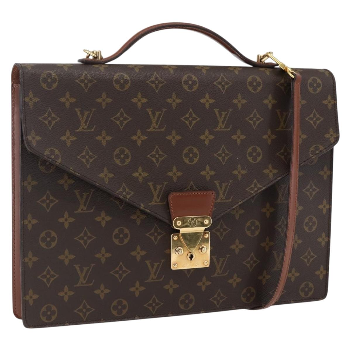 LOUIS VUITTON Monogram Porte Documents Bandouliere Bag M53338 LV Auth ka2282A