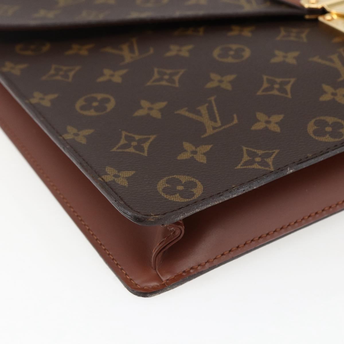 LOUIS VUITTON Monogram Porte Documents Bandouliere Bag M53338 LV Auth ka2282A