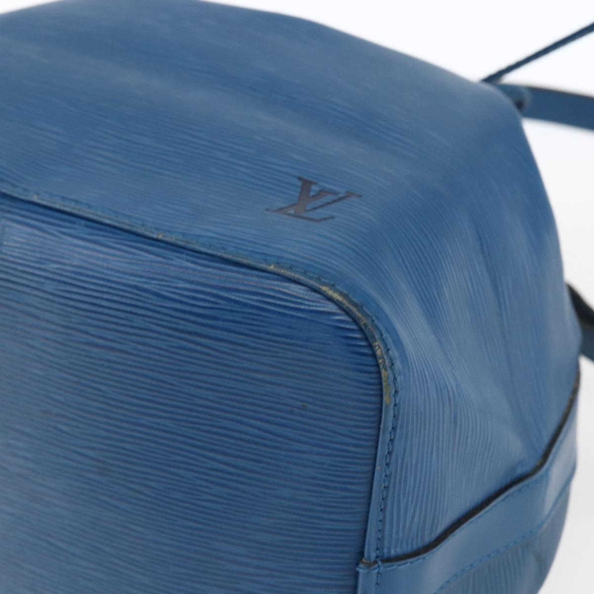 LOUIS VUITTON Epi Petit Noe Shoulder Bag Blue M44105 LV Auth ka2285