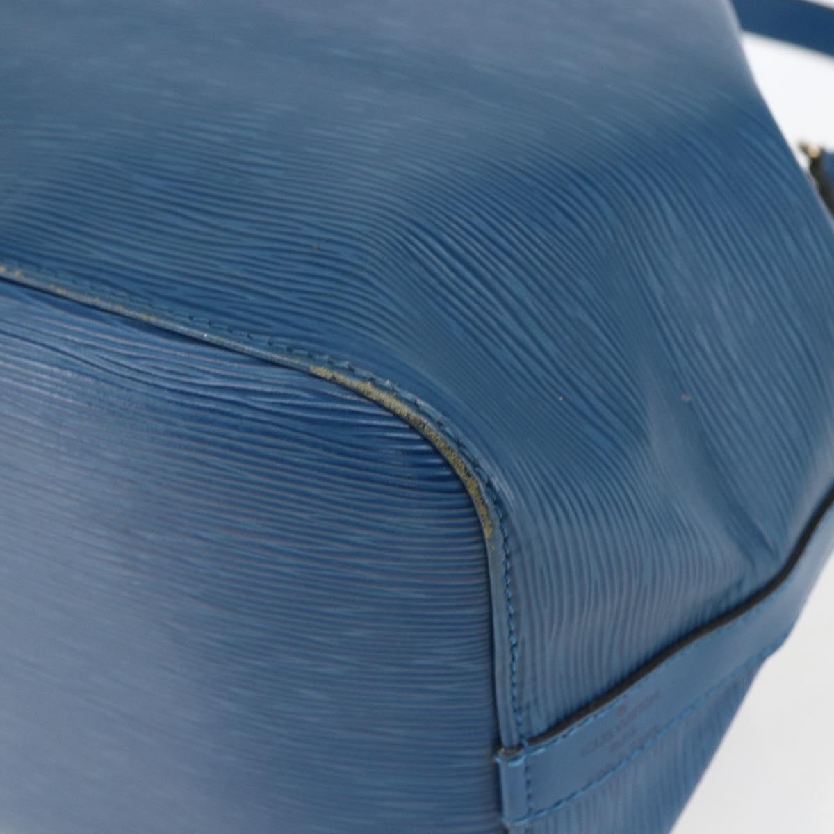 LOUIS VUITTON Epi Petit Noe Shoulder Bag Blue M44105 LV Auth ka2285