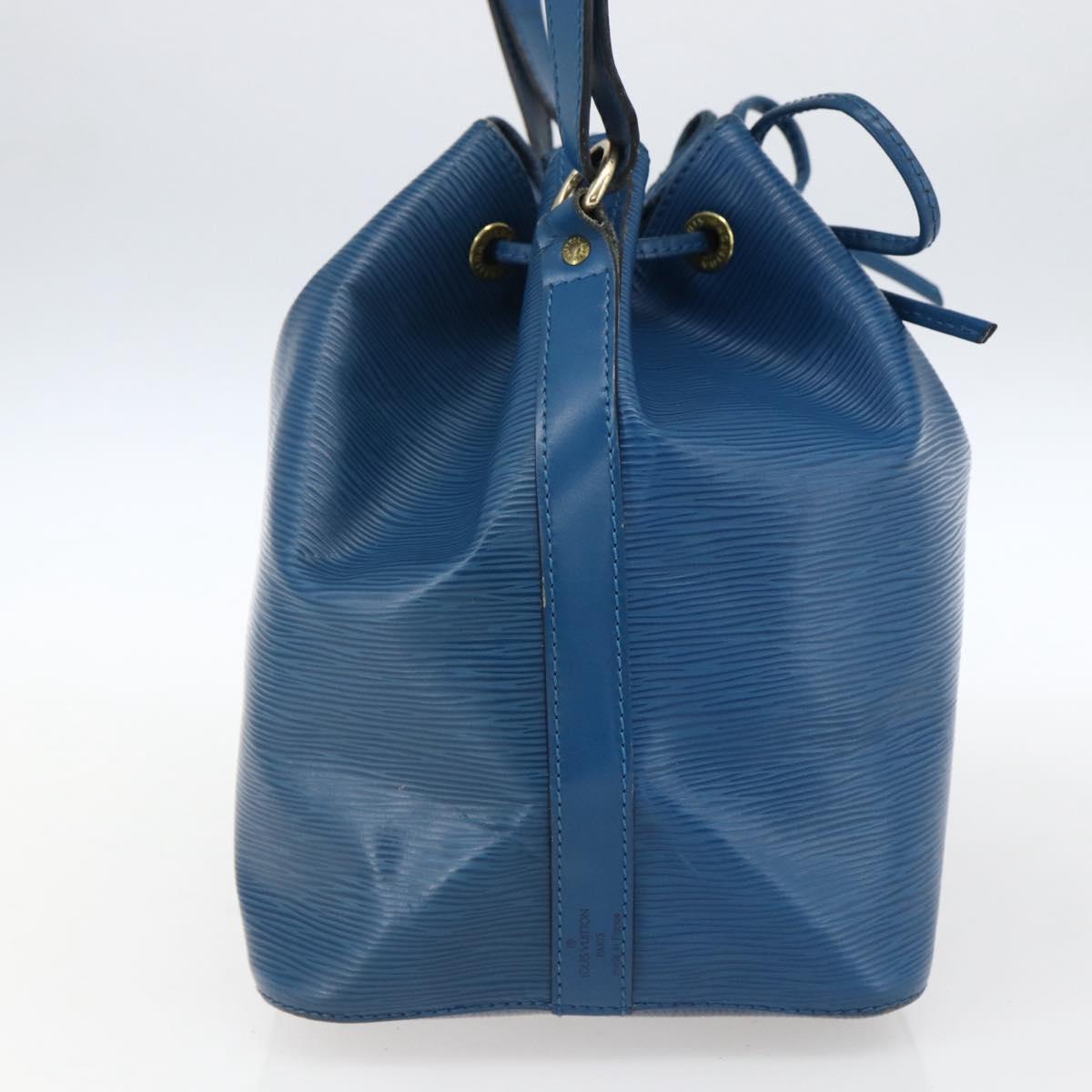 LOUIS VUITTON Epi Petit Noe Shoulder Bag Blue M44105 LV Auth ka2285