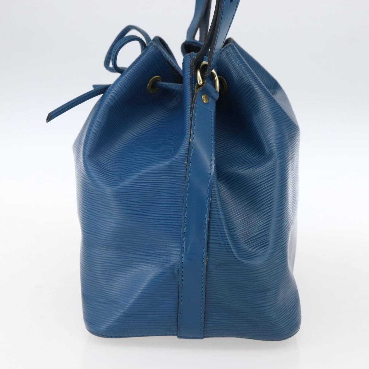 LOUIS VUITTON Epi Petit Noe Shoulder Bag Blue M44105 LV Auth ka2285