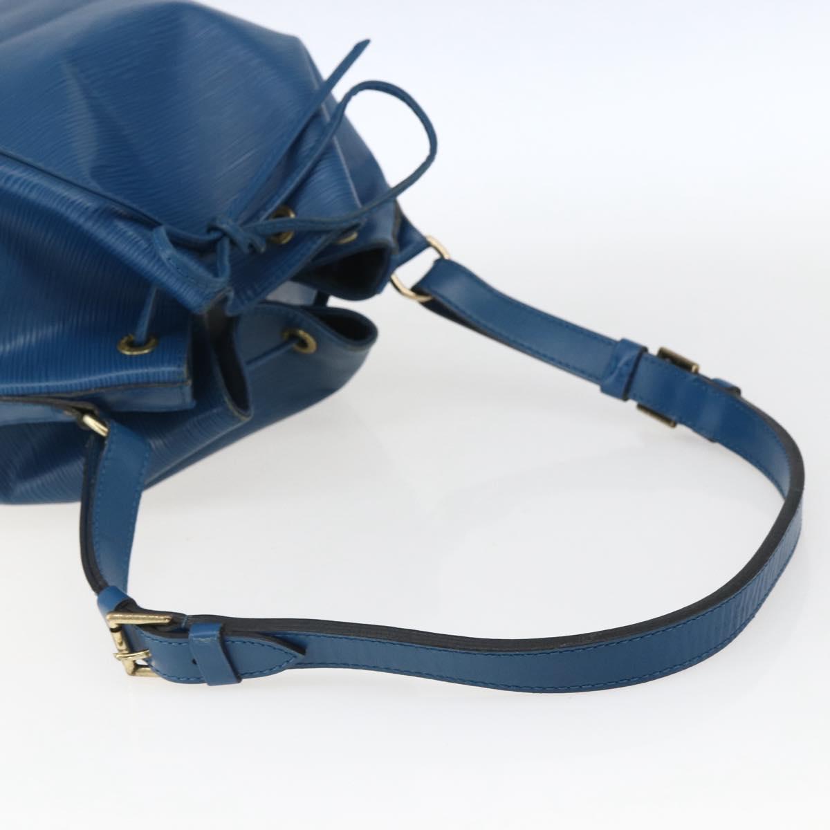 LOUIS VUITTON Epi Petit Noe Shoulder Bag Blue M44105 LV Auth ka2285