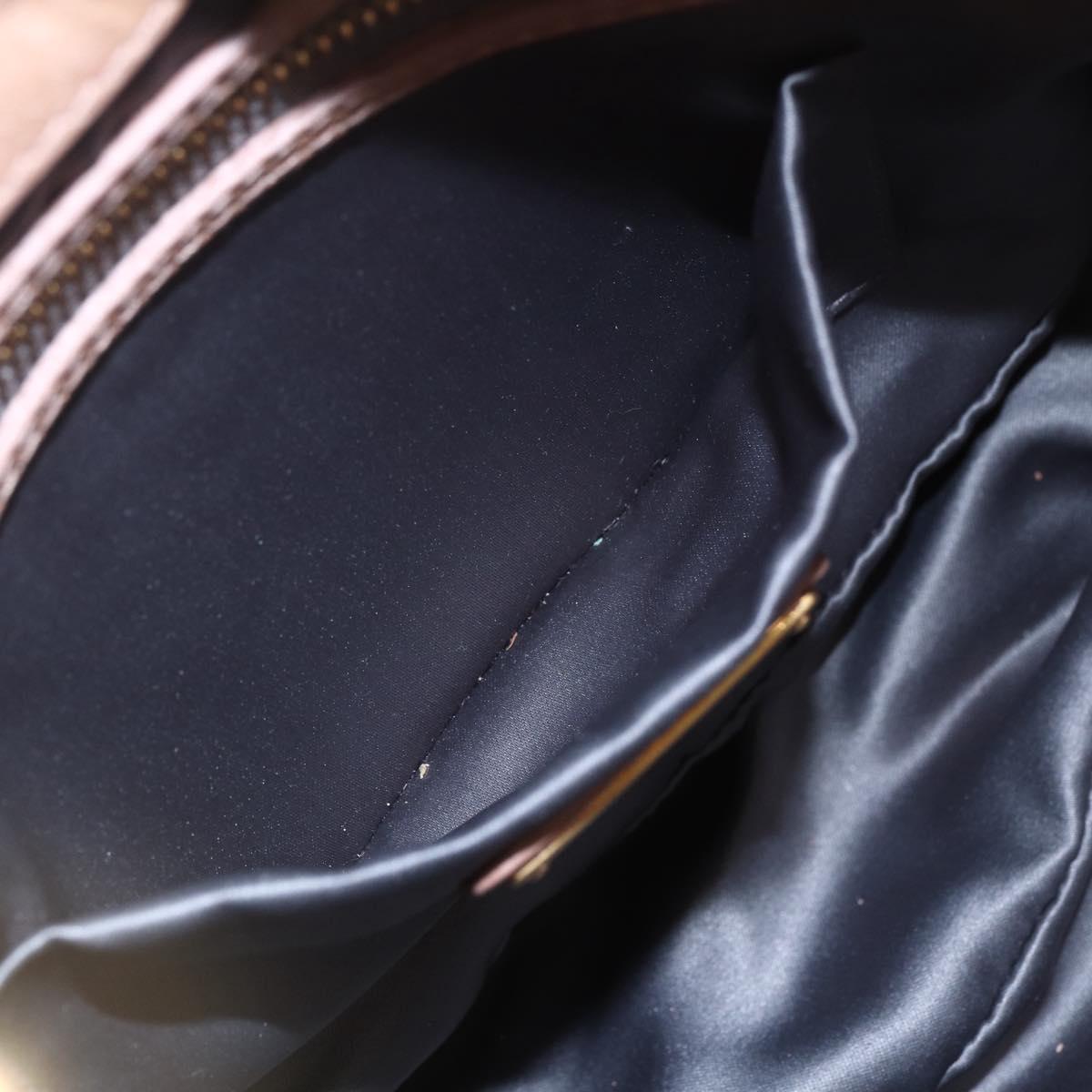 Miu Miu Matelasse Shoulder Bag Leather 2way Pink Gold Auth ka229