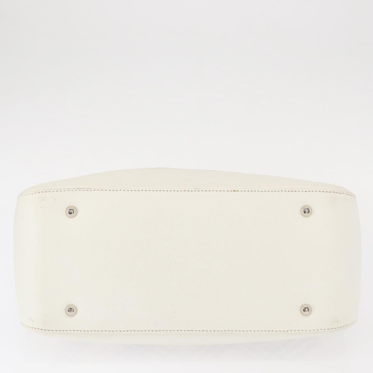 BURBERRY Nova Check Shoulder Bag Canvas Leather Beige White Silver Auth ka230